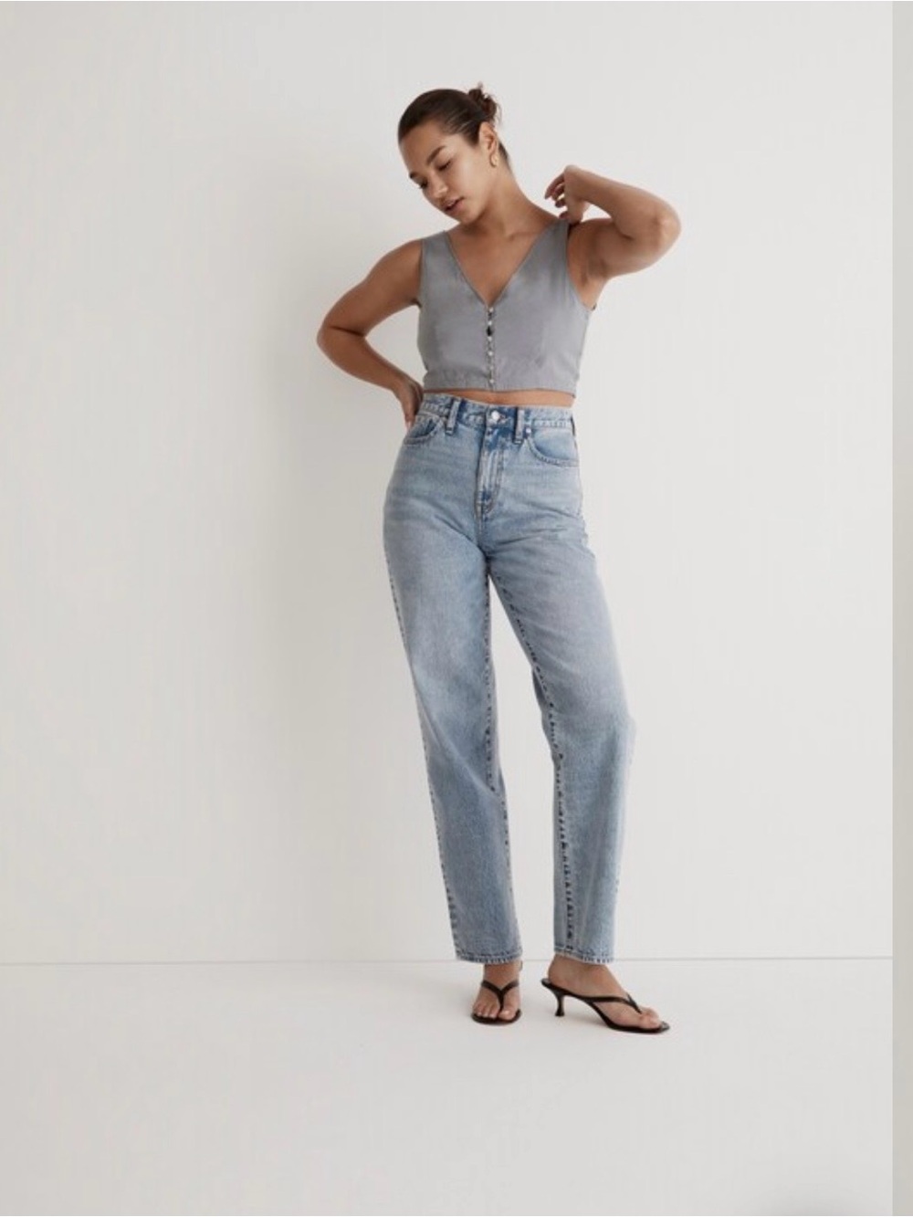 NWT Madewell Softdrape Gwen Crop Vest Top
